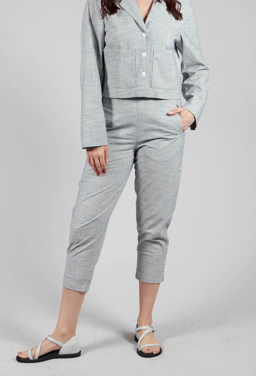 Slim Fit Geisha Pants in Navy