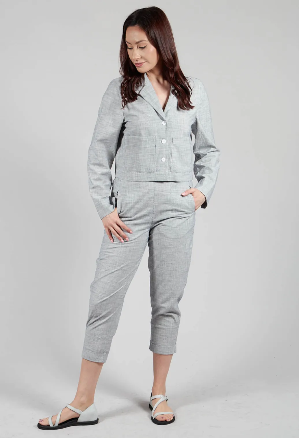 Slim Fit Geisha Pants in Navy