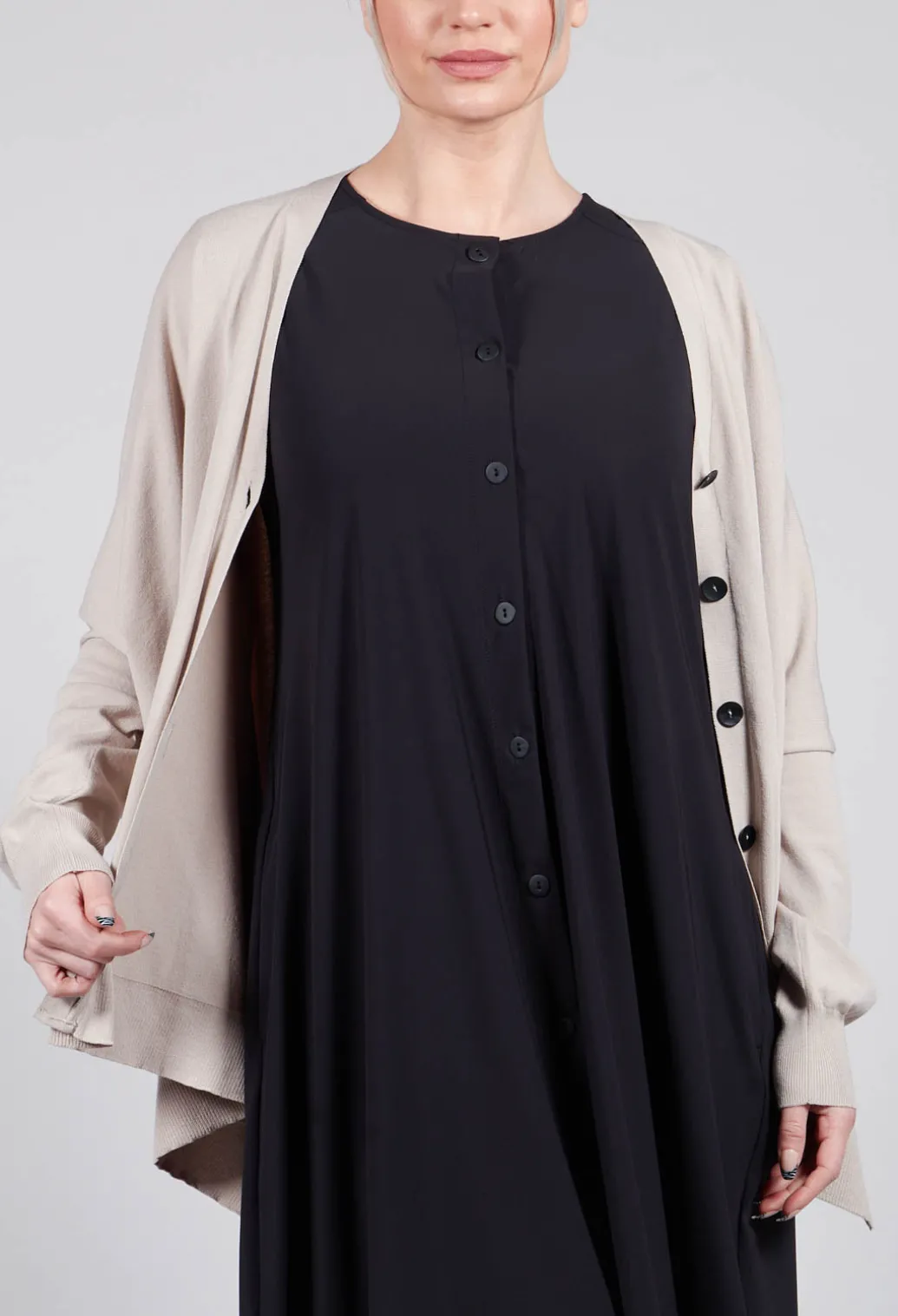 Slouch Cardigan in Mastic
