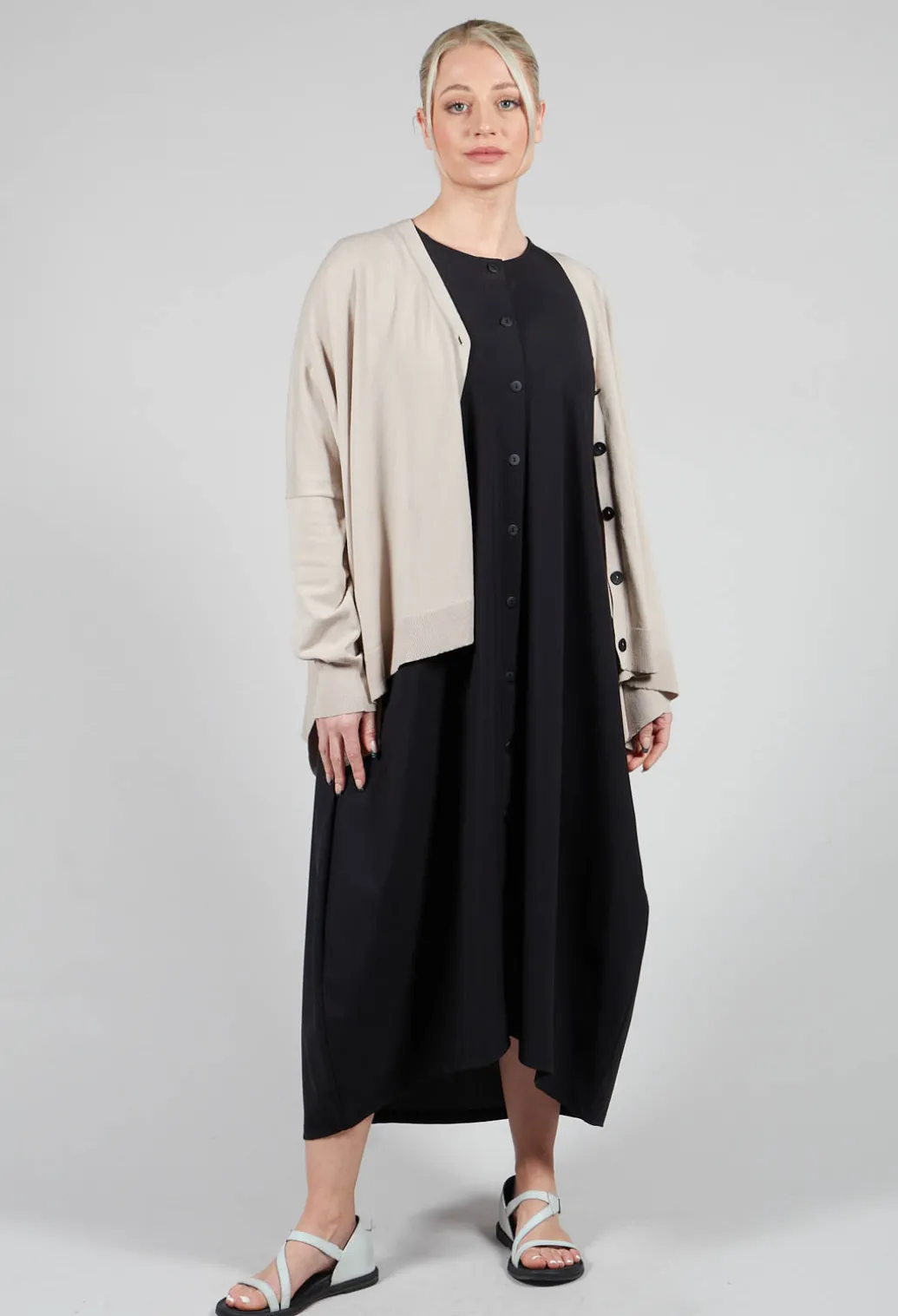 Slouch Cardigan in Mastic