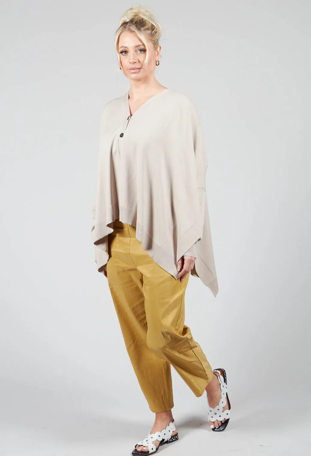 Slouch Cardigan in Mastic