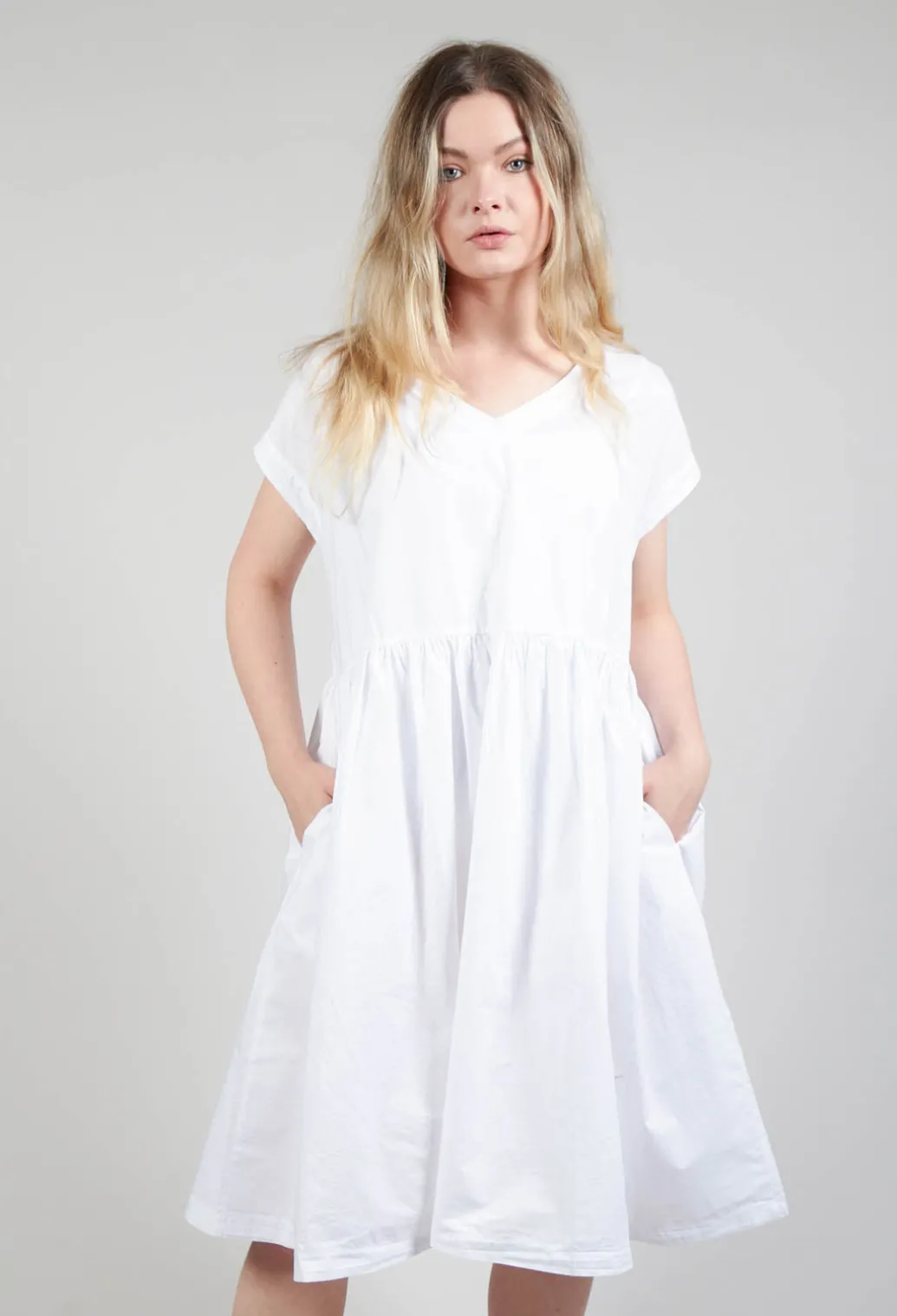 Smock Dress in Bianco