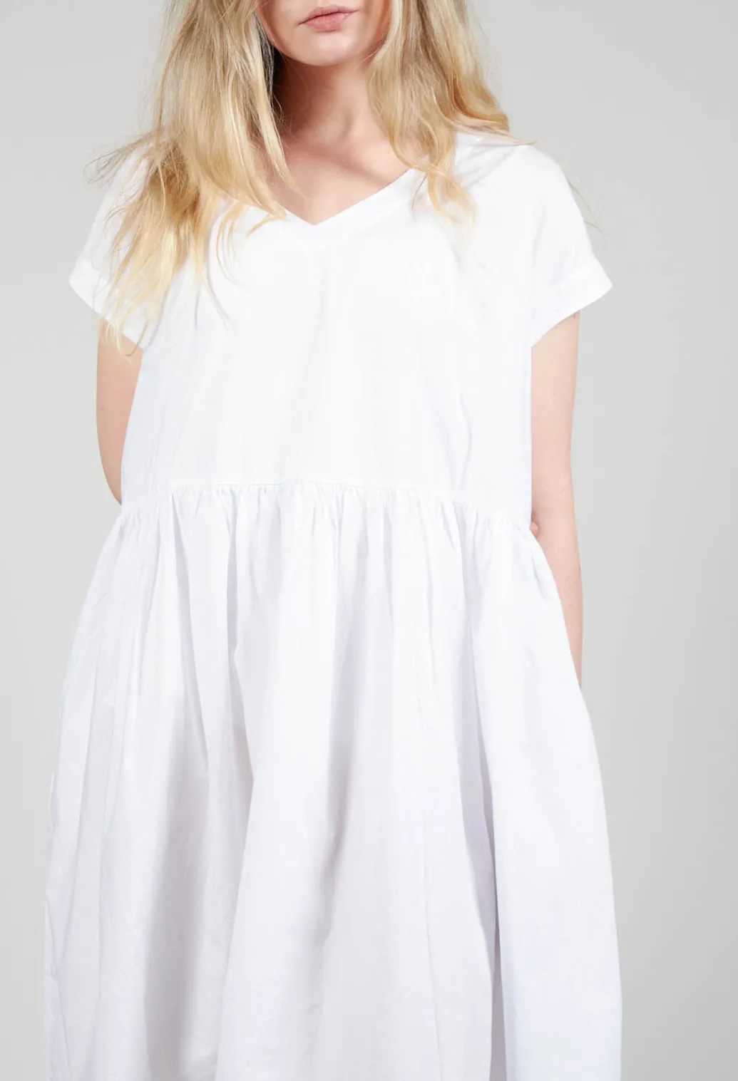 Smock Dress in Bianco