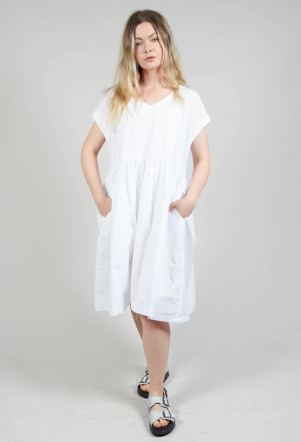Smock Dress in Bianco
