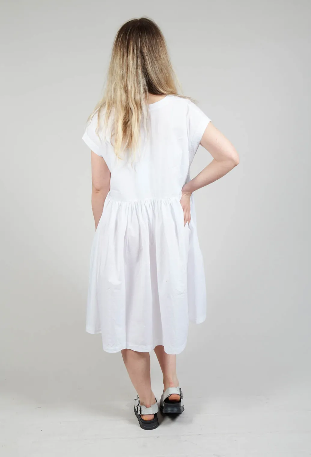 Smock Dress in Bianco