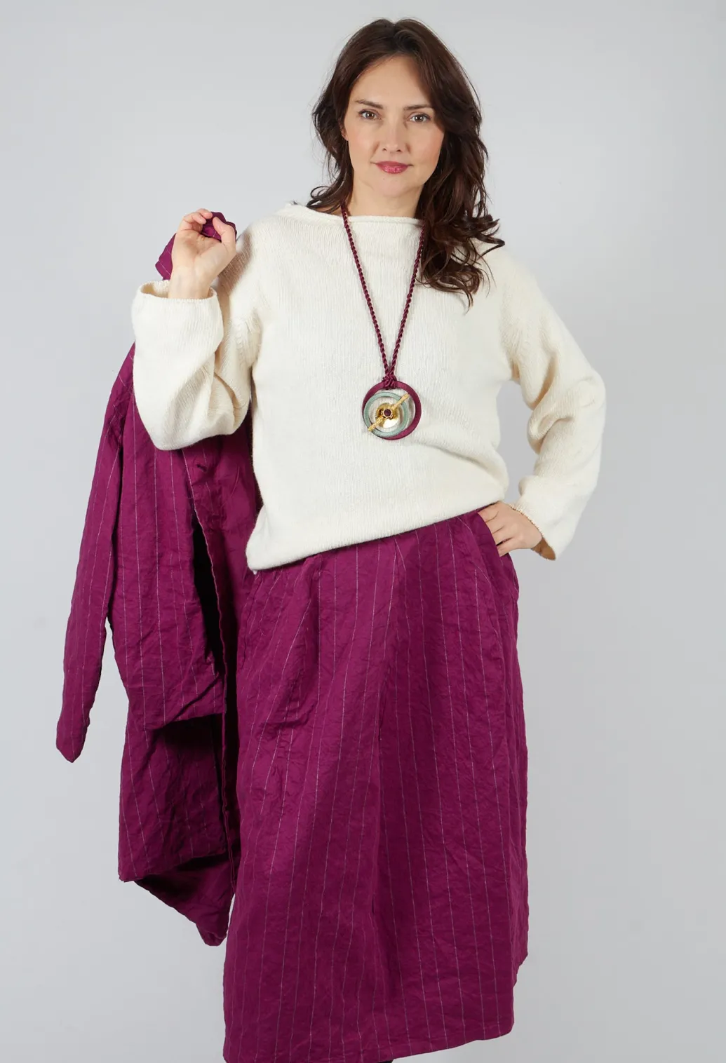 Somerset Cashmere Blend Jumper in Cream