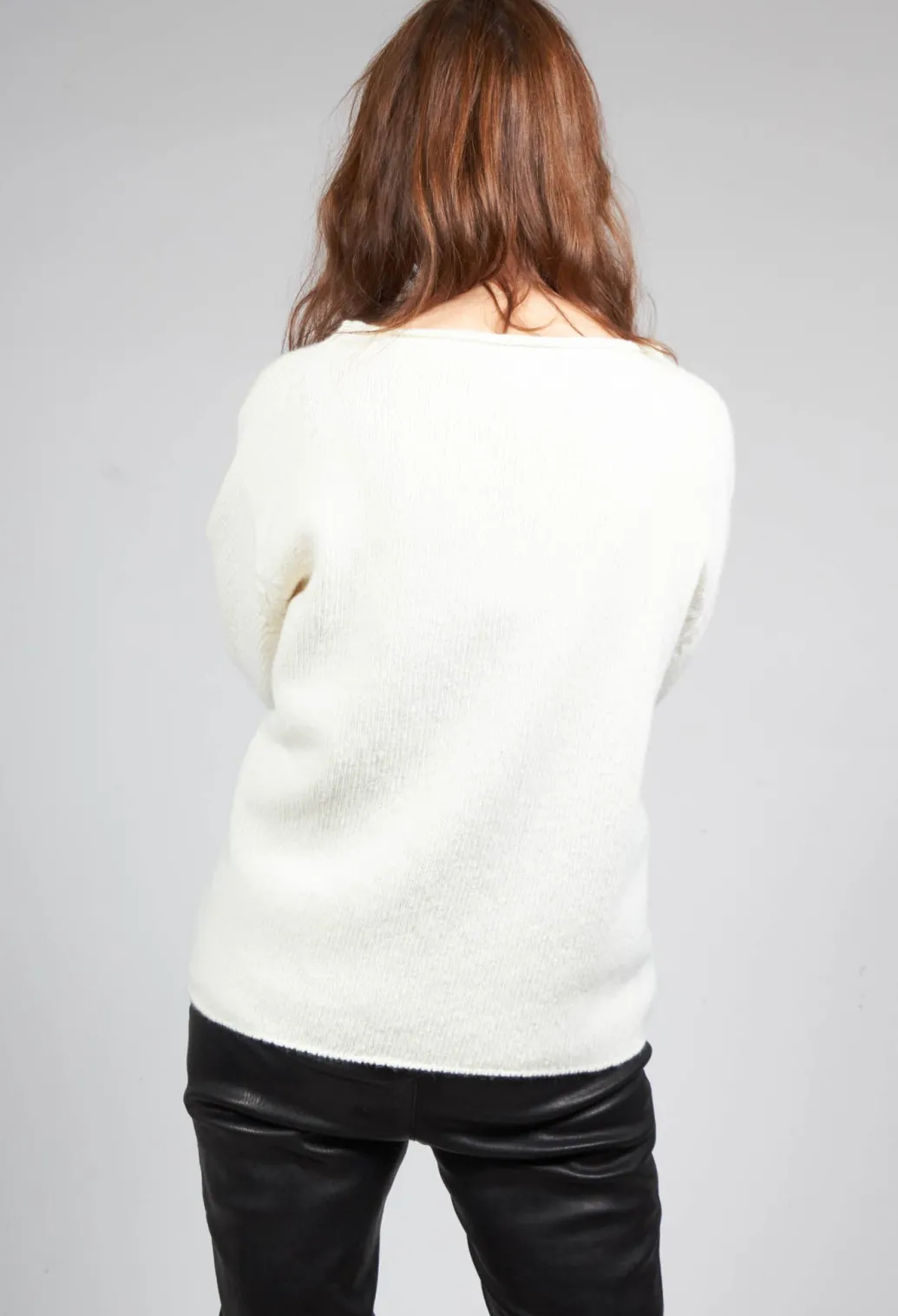 Somerset Cashmere Blend Jumper in Cream