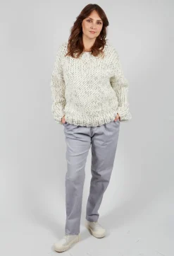Straight Leg Trousers in Grey