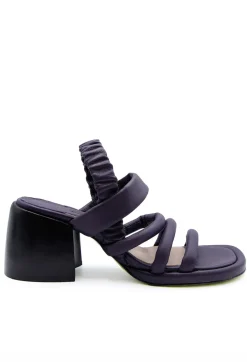 Strappy Heeled Sandals in Amethyst