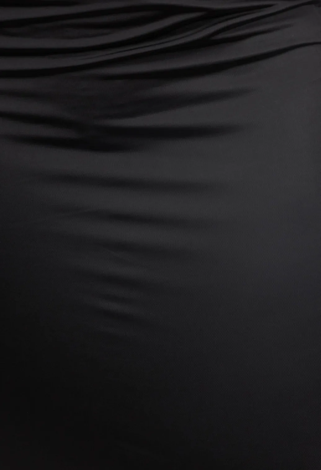 Stretch Midi Skirt in Black