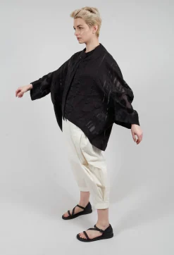 Stripe Jacket in Black