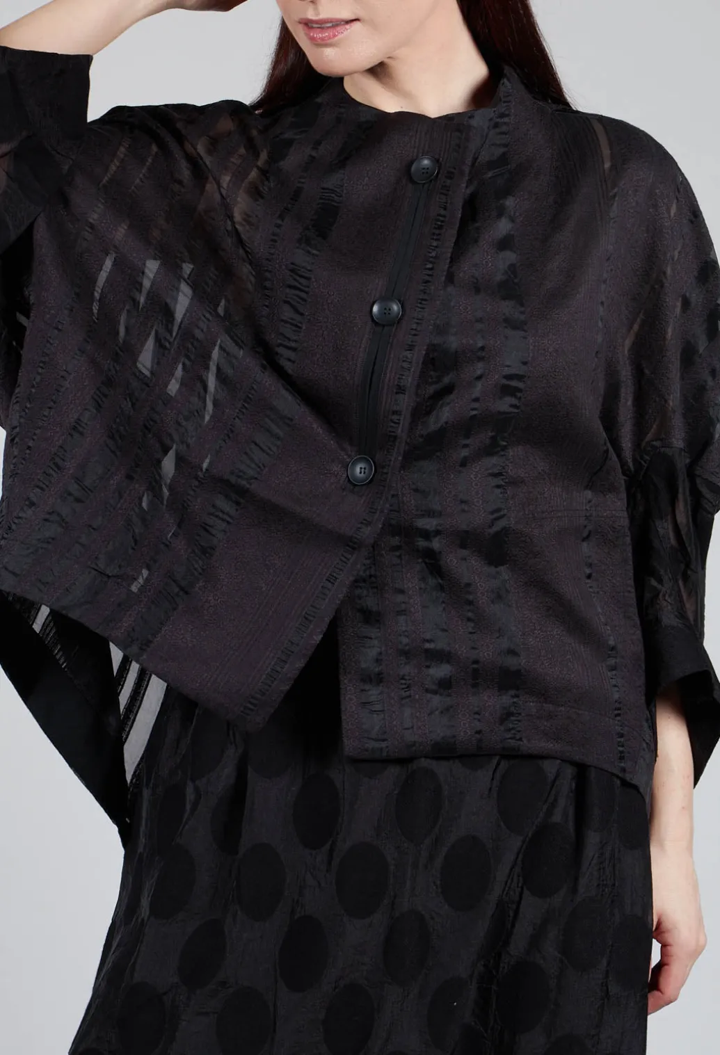 Stripe Jacket in Black