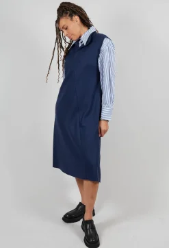 Striped Shirt in Off White and Blue