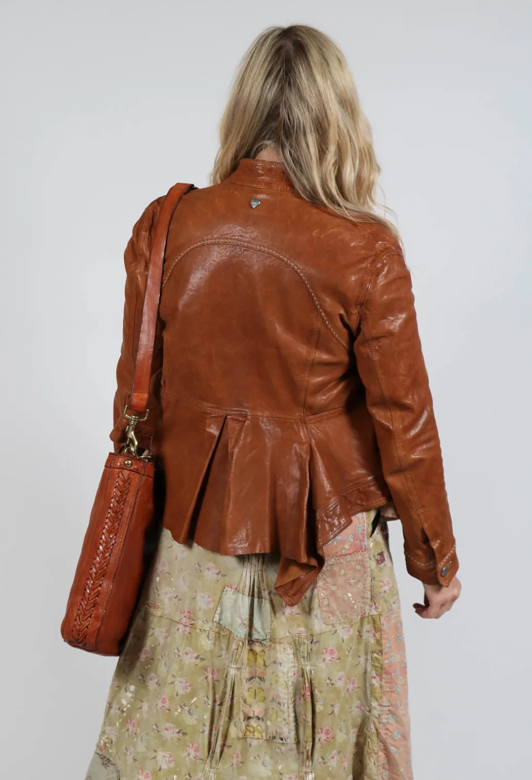 Suspense Leather Jacket in Brown