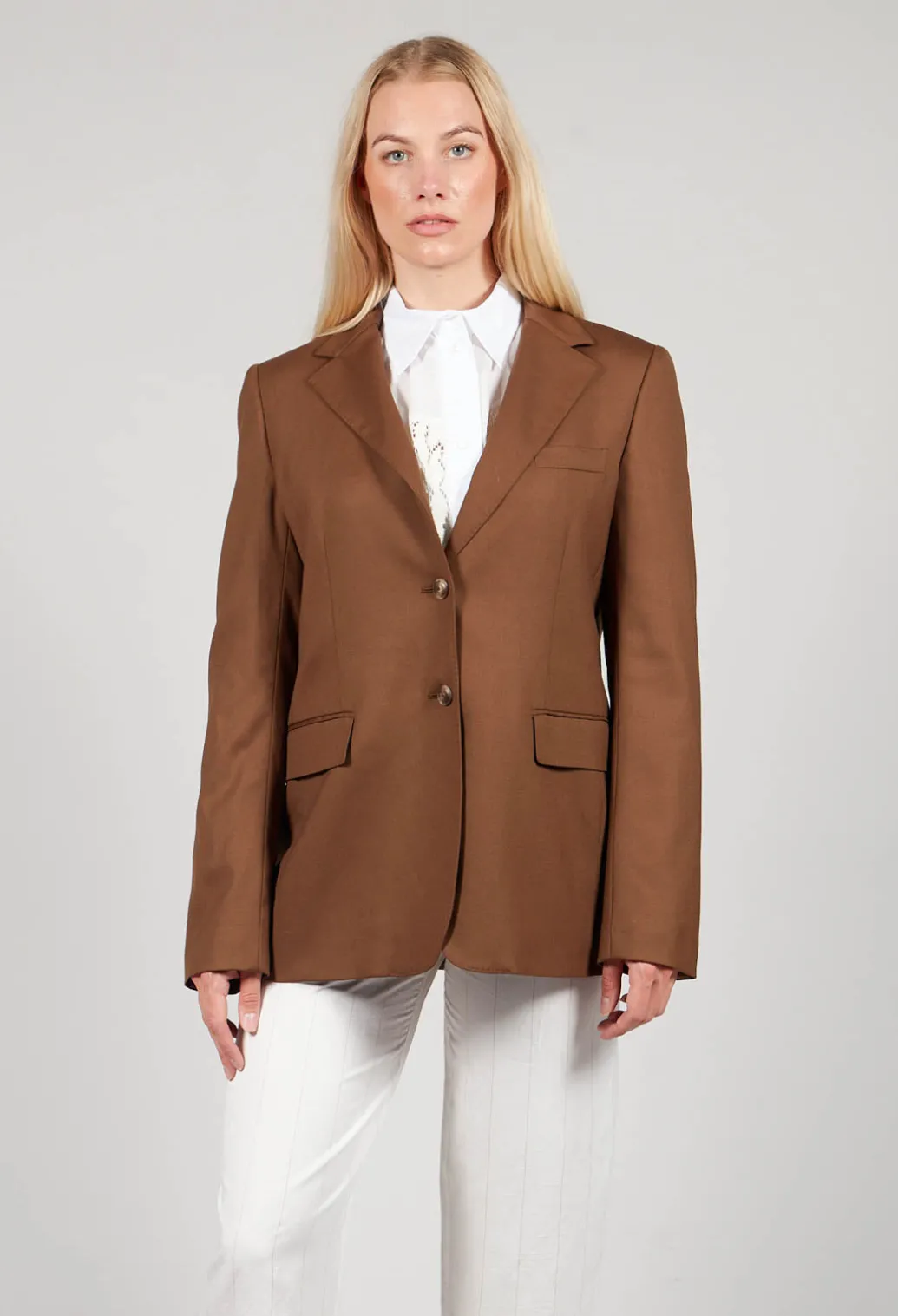 Tailored Blazer in Granato Tobacco