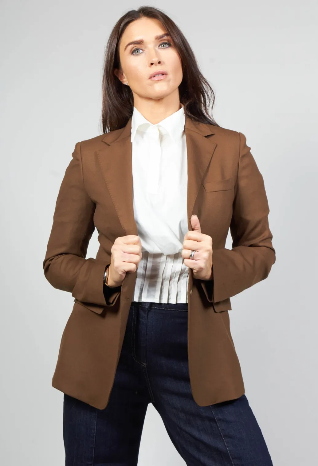 Tailored Blazer in Granato Tobacco