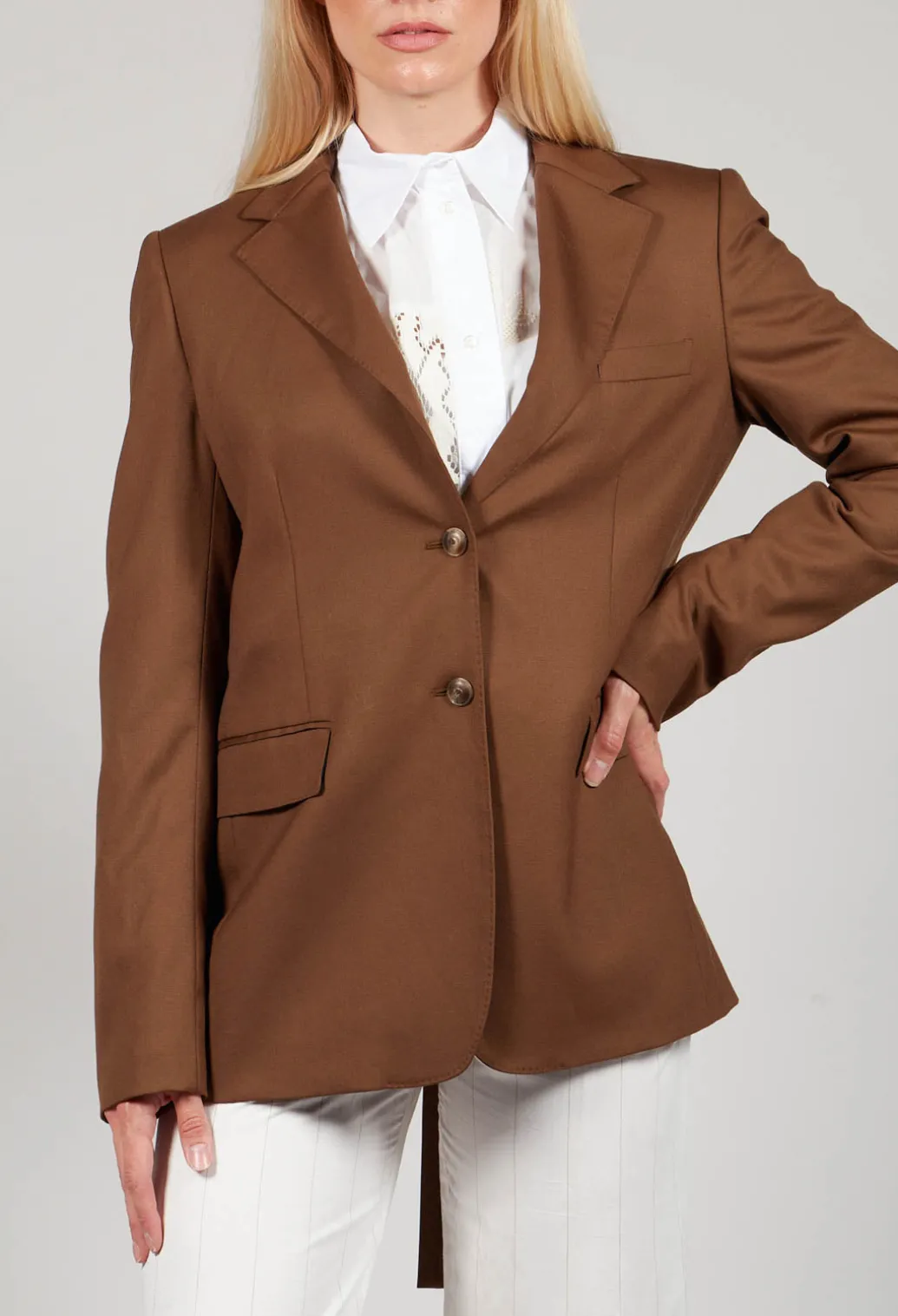 Tailored Blazer in Granato Tobacco