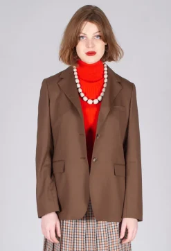 Tailored Blazer in Granato Tobacco