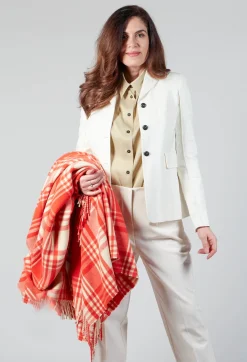 Tailored Blazer in Prehnite Milk