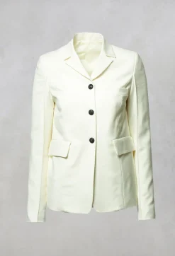 Tailored Blazer in Prehnite Milk
