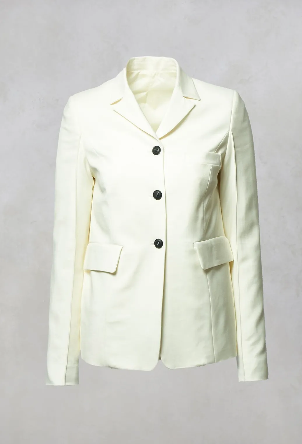 Tailored Blazer in Prehnite Milk