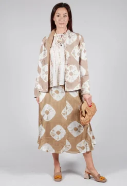 Tana Shirt in Beige and Cream
