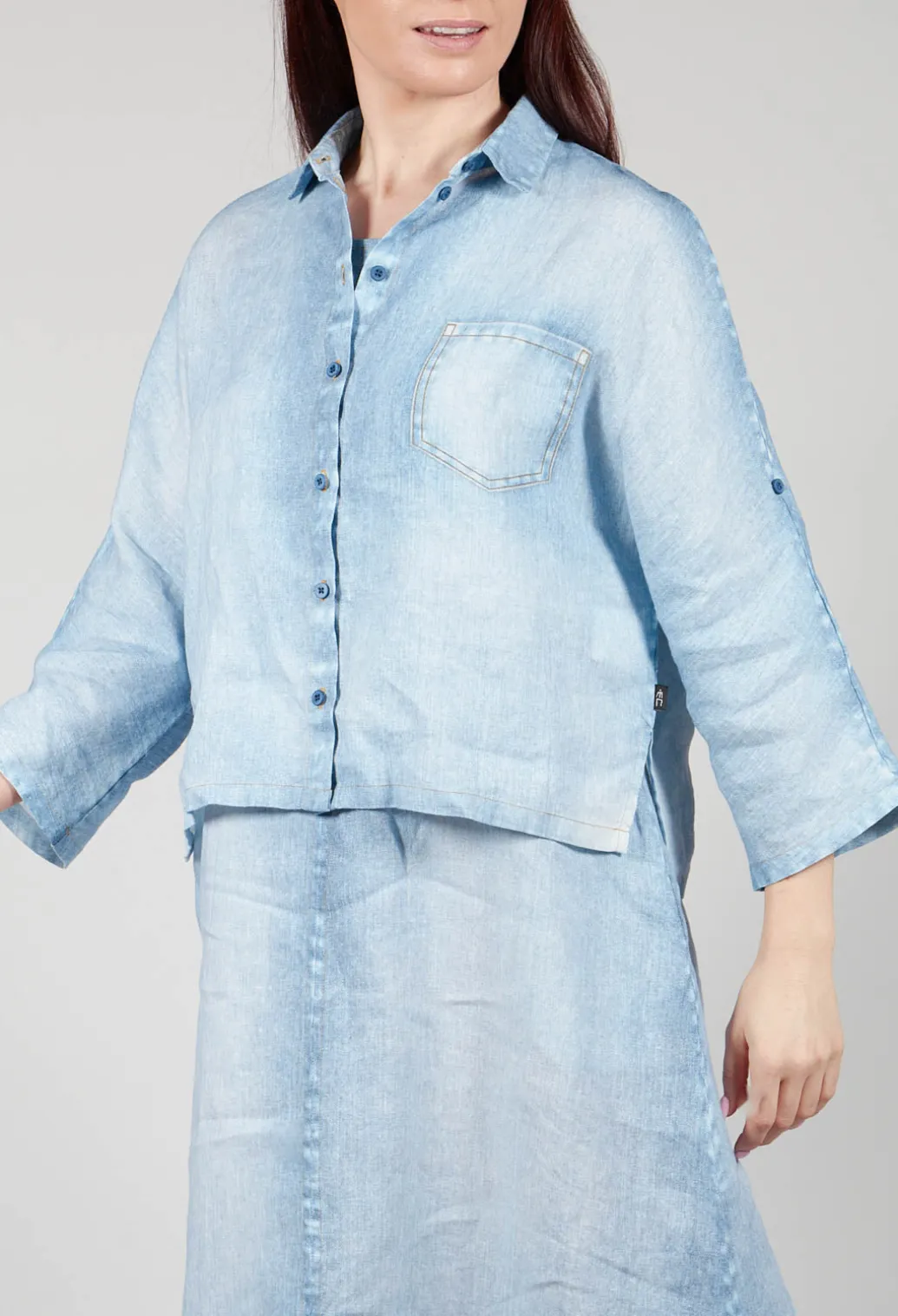 Tege Blouse in Denim