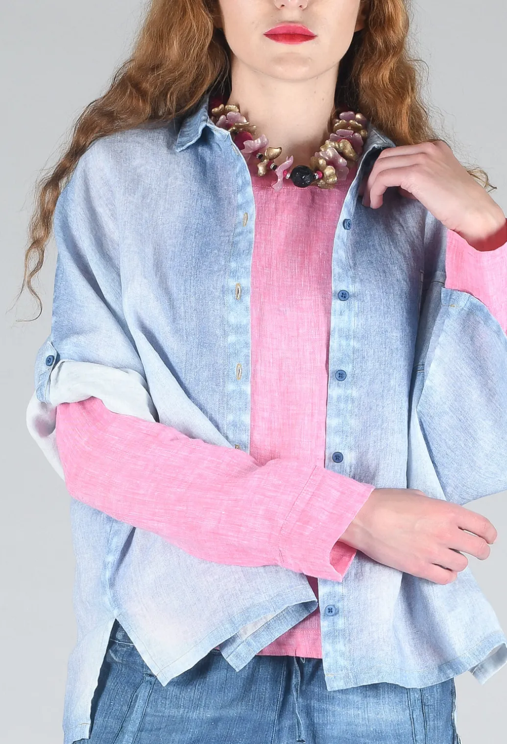 Tege Blouse in Denim