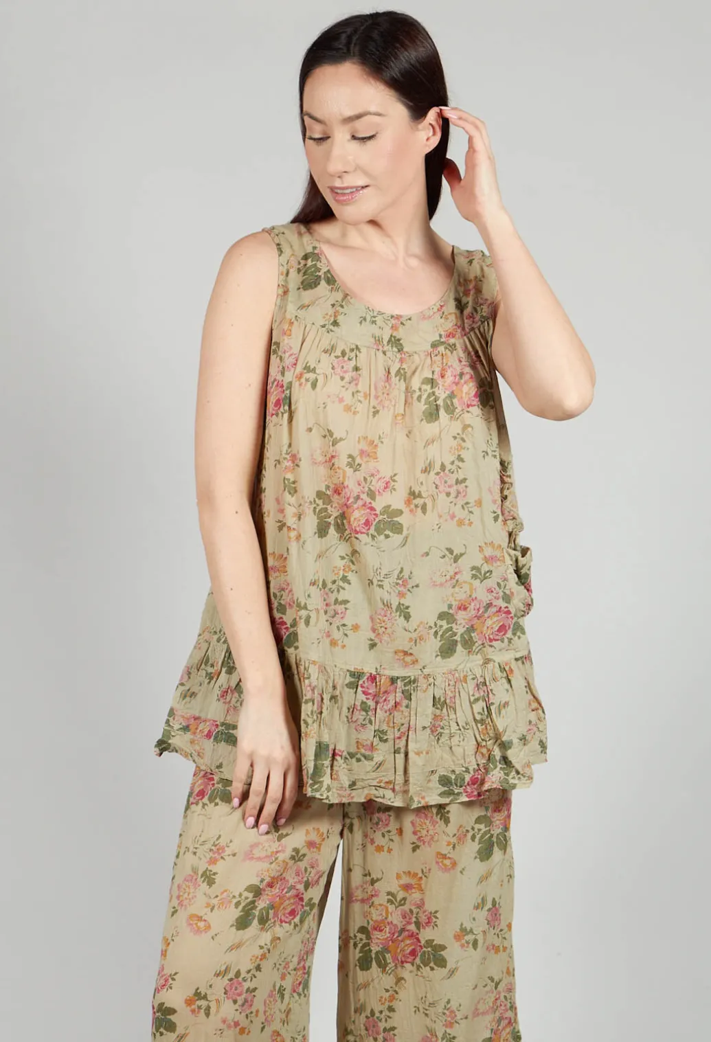 Teva Top in Almond Flowers