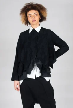 Textured Jacket in Black
