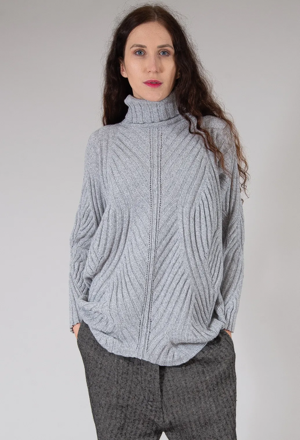 Thick Knit Jumper in Grey
