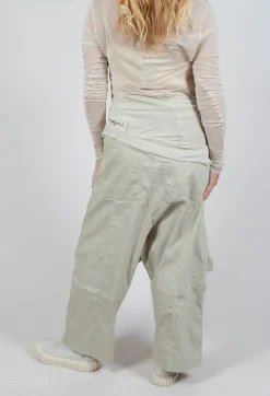 Trousers with Bleached Stitching in Eraser