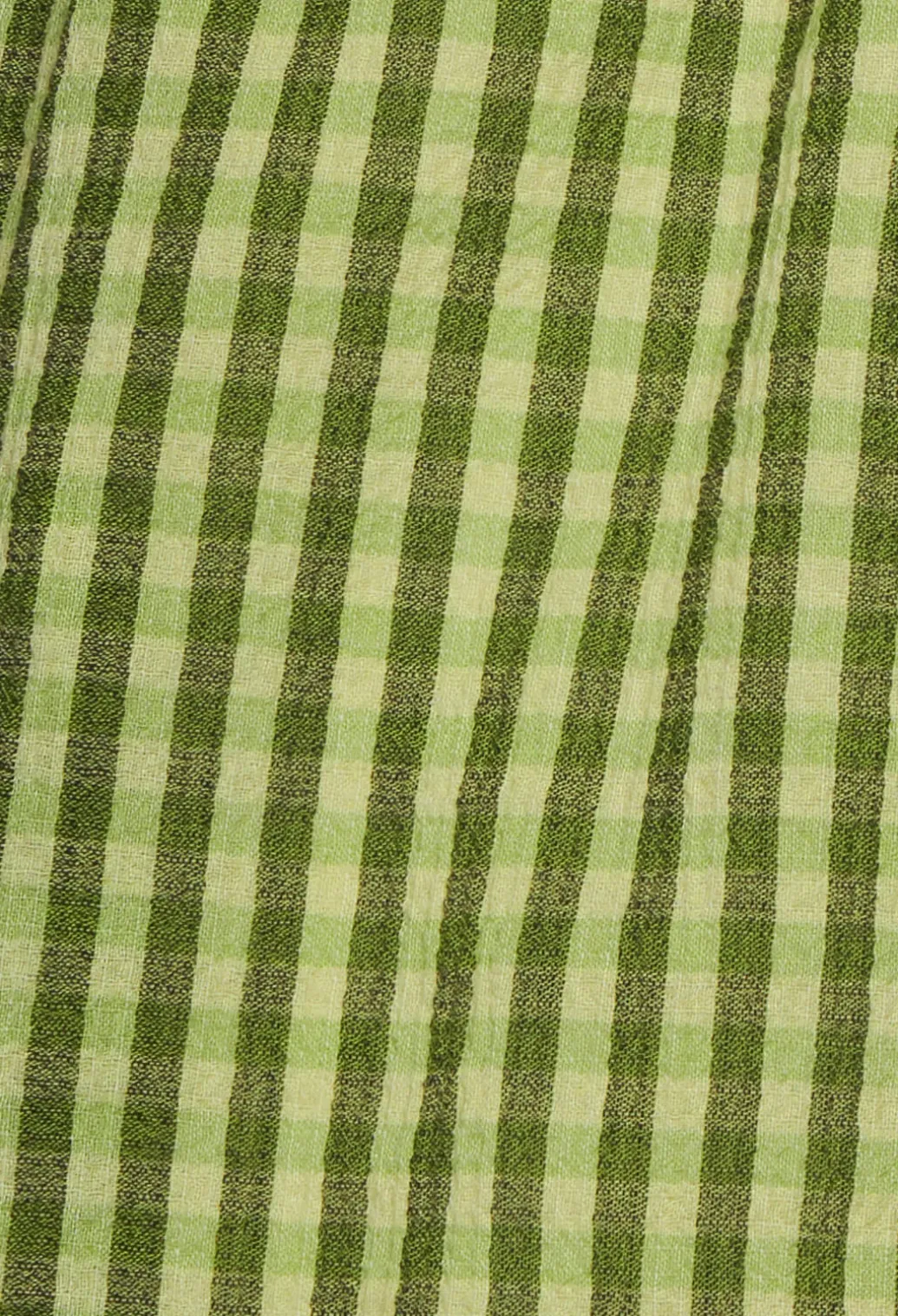 Turn Up Shorts in Green Check