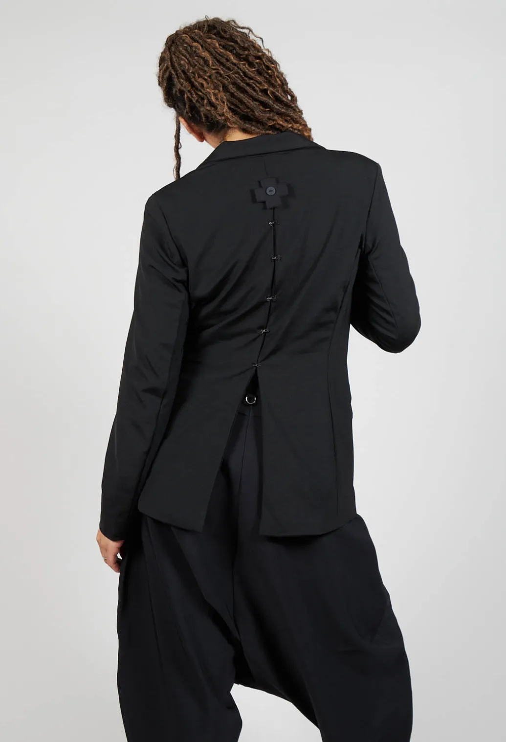 Two Row Jacket in Black
