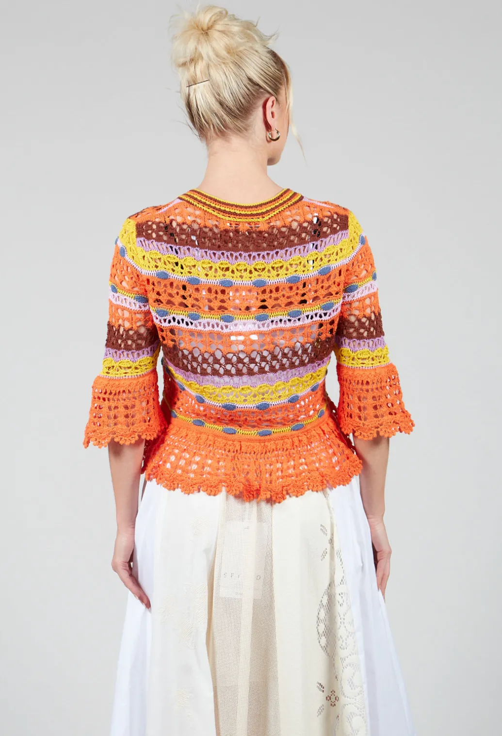 Uruguay Cardigan in Orange
