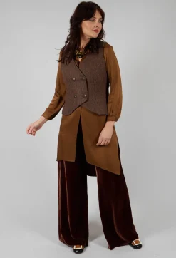 Velvet Trousers in Copper
