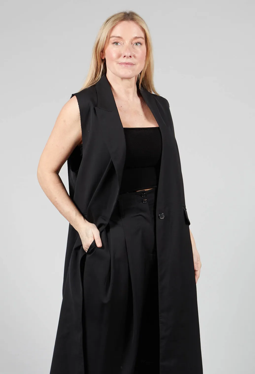 Viscose Bandeau in Black