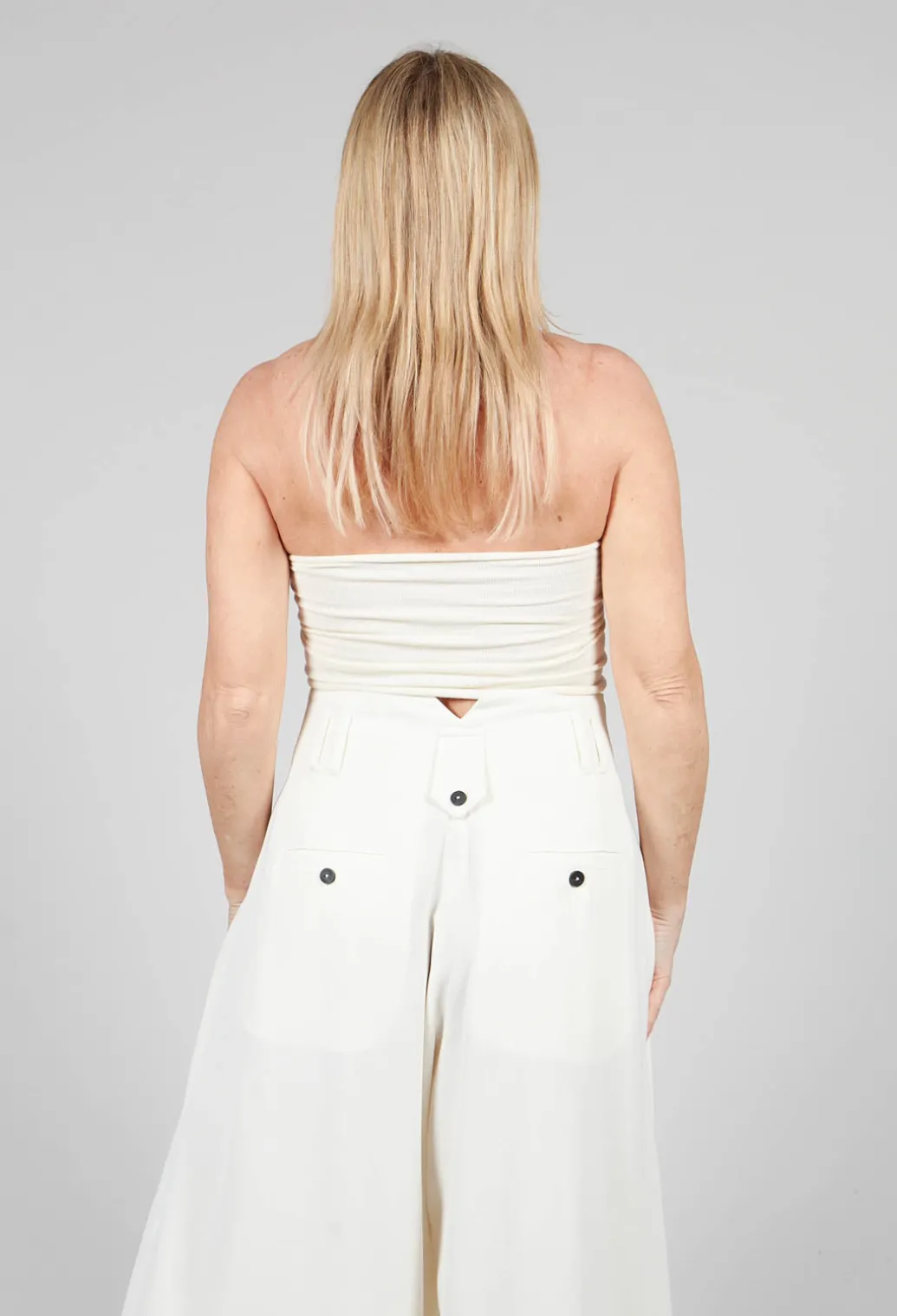 Viscose Bandeau in White