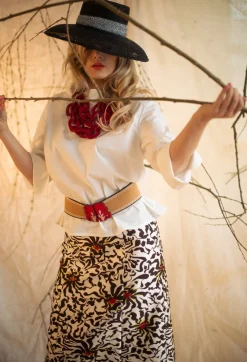 Wide Elasticated Belt with Bold Feature Buckle