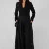 Wide Leg Jumpsuit in Nero