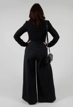 Wide Leg Jumpsuit in Nero