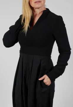 Wide Leg Jumpsuit in Nero