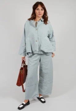 Wide Leg Trousers in Ghiaccio