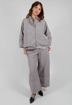 Wide Leg Trousers in Taupe