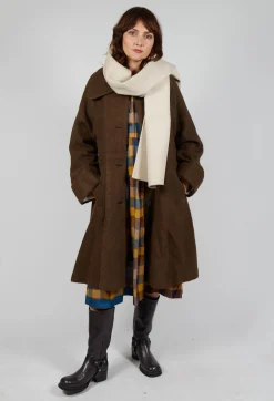 Wool Raven Dress in Yellow Check
