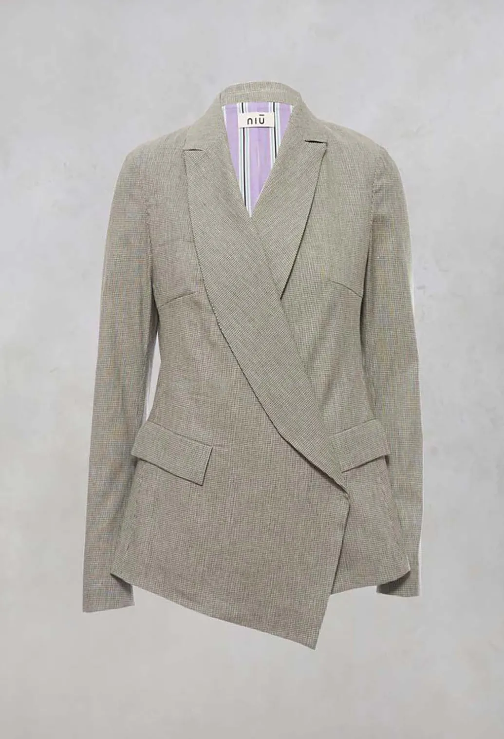 Wrap Over Blazer in Alga