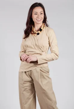 Wrap Style Top in Beige