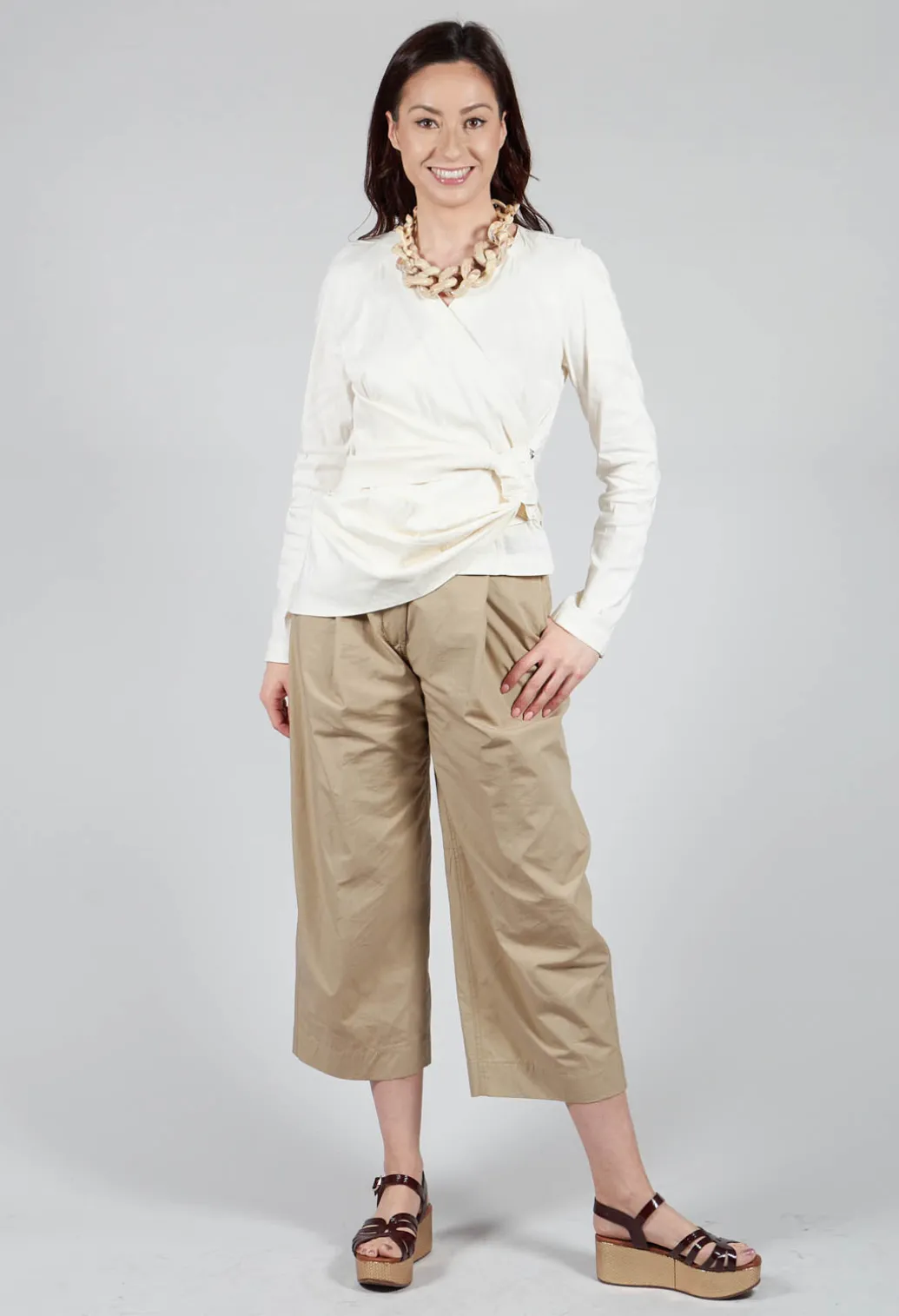 Wrap Style Top in Beige