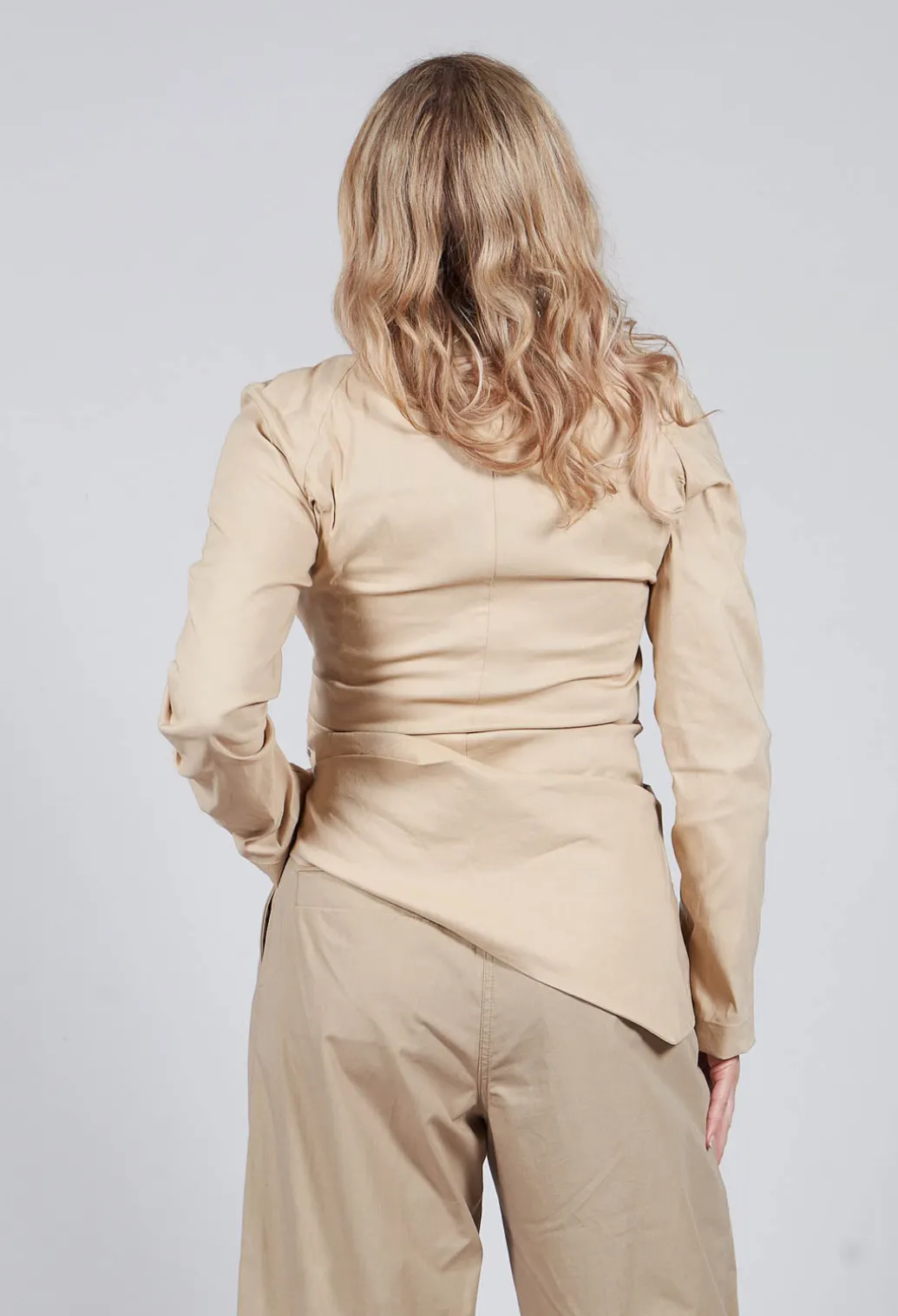 Wrap Style Top in Beige