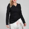 Wrap Style Top in Nero